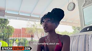 Submissive big tits black teen 18+ deepthroats bwc in interracial hookup