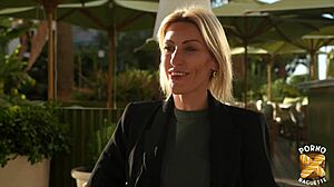 french milf anouk contrasts with brunette didi as two european sluts in ffm threesome