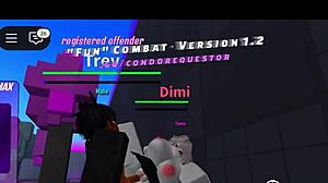 Roblox WHORE gets USED and SQUIRTS in intense FIGHTING GAME showdown with MONSTER COCK.