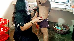 Desi Wife Gets Hardcore Fucked by Neighbor Boys in Kitchen