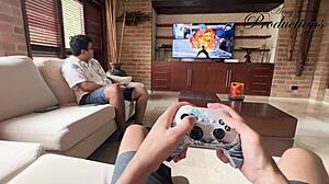 Colombian Redhead Seduces Foreign Friend for Bareback Creampie Fuck without Condom in Cowgirl Doggy.