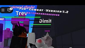 Roblox WHORE gets USED and SQUIRTS in intense FIGHTING GAME showdown with MONSTER COCK.