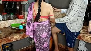 I hire this asian indian maid with big ass and tits for homemade hardcore fucking. she bends over doggystyle, gives deepthroat blowjob, and takes my big cock in wife reality sex.