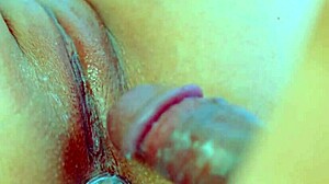 Perfect Puffy Pussy Close-Up in 4K with Pink Shaved Latina Teen Buttplug Fuck and Creampie