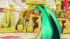 Hatsune miku dances in patchwork staccato project diva with big ass and tits fully nude mod 😍🍑