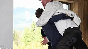 ski enthusiast kitana lure reconnects with past acquaintance for double penetration group activity in neutral setting