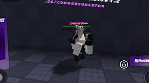 Roblox WHORE gets USED and SQUIRTS in intense FIGHTING GAME showdown with MONSTER COCK.