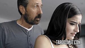 Bratty Teen Suggestively Gets Spanked and More by Stepdad