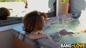 Spying on Cecilia Lion turns into wild cowgirl ride with cumshot payoff 😏🔥