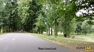 I'm selling my girlfriend for cash in this cuckold hunt4k with hidden cam pov