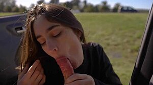 hey, why'd that horny teen suck and swallow me during our road trip - amateur pov?