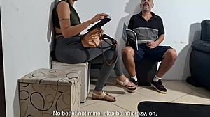 Flash Dick in Dentist Waiting Room Leads to Groping Handjob