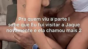 Belinha in Amateur Suruba Takes Cum in Mouth and Pussy with Husband Watching