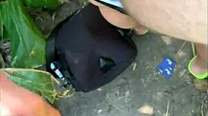 hey, this brazilian bodybuilder does first time anal with unknown guy on trail after monster cock masturbation! 🔥😈