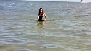 Sarah C models Malibu Strings bikinis and tank dress in Mexico. Contributor highlights stylish swimwear and casual outfits from the collection.