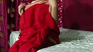 Why is this hot indian bhabhi in red sari getting fucked by neighbor?