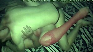 missionero sex with girlfriend in red lingerie and me in black thong