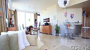 Transsexual gets picked up for intense anal fucking. Her gaping ass takes the big cock deep in POV style.