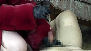 Japanese mistress Mona teases slave in chastity belt with CBT spanking and handjob punishment