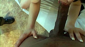 Sexy Goth Latina Soma Swallows And Sucks On Big Black Cock With Small Tits