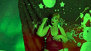 granny carmen claus, santa's favorite love toy, gets fucked missionary to a creampie in homemade christmas fun.