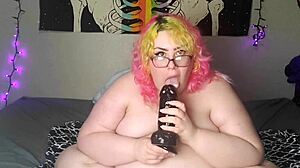 Giant Dildo In My Ass With Gaping Buttplug And Homemade Orgasm!