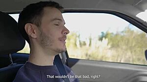 hey, why'd that horny teen suck and swallow me during our road trip - amateur pov?