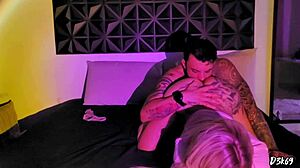 Finally alone in home cinema - I caught my step sister-in-law. She's blonde with big ass riding cowgirl missionary doggystyle.