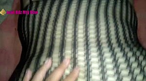 Fishnet and foot fetish! What a wild combo for teasing and pleasure!