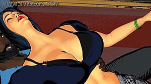 when the widowed stepmom shared her intense sex story with big cock action