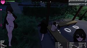 Secret Flasher Manaka Teases In Uncensored Futanari Exhibitionism Game Scene