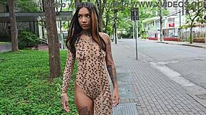 निक निक्विता अमेज़न ब्राजीलियन-इंडियन सड़क से उठाई दो बड़े लंड गांड में सिक्कों के लिए