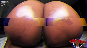 ebony throat pro rayne carter handles that big black cock with deep skills