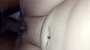 Cheating Wife Rubs Big Black Cock On German Rican Shaved Pussy In Missionary