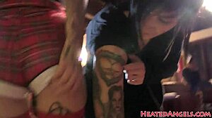 Petite goth babe in modeling shoot 😊