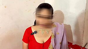 Village lusty bhabhi seduces horny devar by dropping her pallu from huge boobs