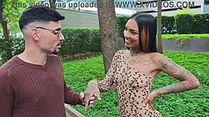 nick niquita amazonian brazilian-indian picked up on street then takes two huge dicks in ass for coins