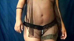 why is this sexy mexicana dancing in lingerie, showing her ass and tits like a horny whore?