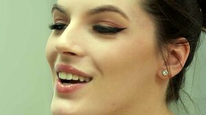 Sexy cat sitter Fiona Frost scissors with pigtailed cutie Beca Barbie in cute girlfriend face sitting and tribbing session