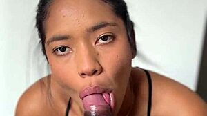 I savor big black cock blowjob before office work with nysdel