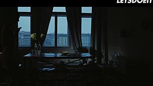 Morning girl on girl action features skinny babes jia lissa & adel morel in passionate kissing 😍