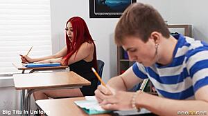 Subtle Allure Of Teacher's Naughty Pet Olivia Jayy In Classroom With Blowjob, Deepthroat, Face Fucking, And Squirting. Brunette Schoolgirl Gets Facial Cumshot.