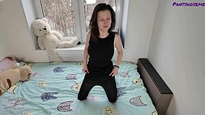 Tais Catches Boyfriend At Work And Fucks Kenneth And Wears Pantyhose For Him