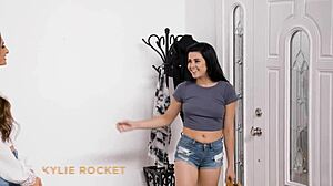 Chloe sparkles feels post gangbang bliss! She's moaning from big black cock spanking and rough interracial fucking.