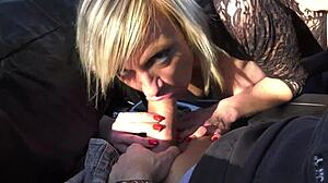 Blonde cougar fucks in car 6021 31 - oct 31