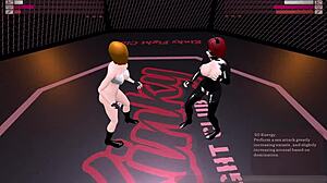 i dominated her in this kinky futanari sex fight wrestling match