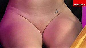 blonde naughty cums hard with vibrator in pussy