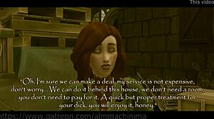 Oh man, I'm totally pounding this cute prostitute Poppy hard in missionary. The young guy says as he fucks her roughly for cash in the cartoon episode.