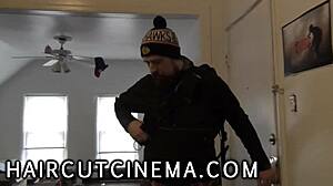 Haircut cinema's subtle female domination via intense haircuts revealed