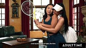 bratty kimmy kimm skips plans to facesit and scissor milf romi rains wet pussy